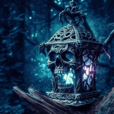 skull lantern.